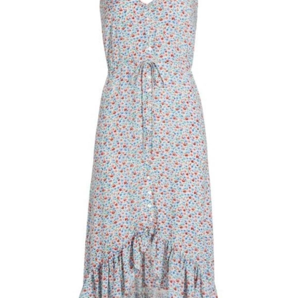 Rails- Floral Blue and Red Women's Dress NWT